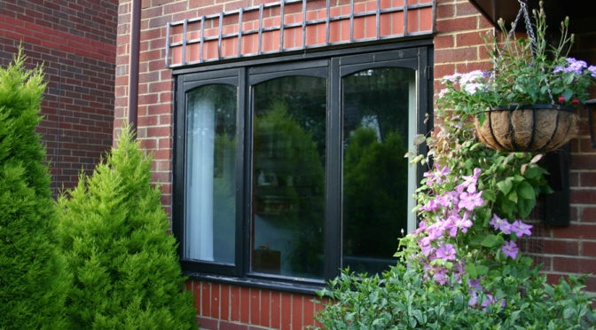 04-Black & Brown grained wood upvc windows & doors, The Warren, Bracknell, Berkshire (before)