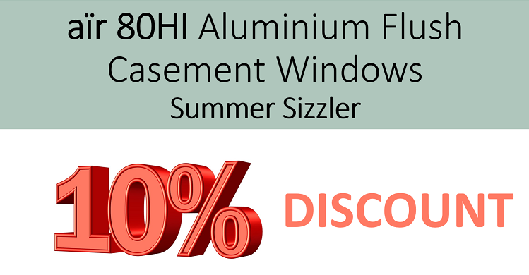 aïr 80HI Aluminium Flush Casement Window offer
