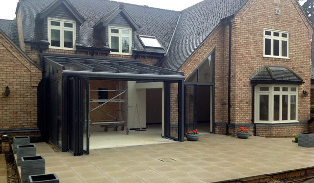 Contemporary Glass Extension, Wintergarden project in Northamptonshire