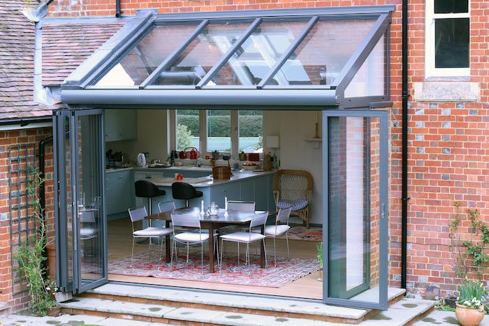 glass kitchen extension