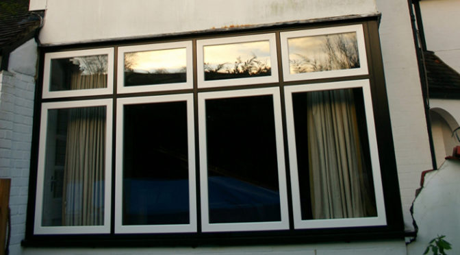 Evolution flush timber alternative windows in Camberley, Surrey
