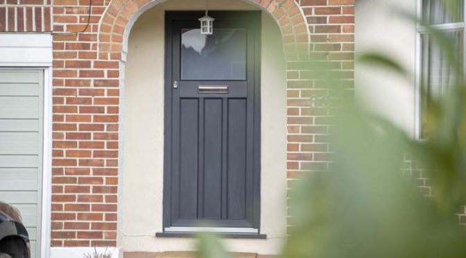 1930's Front Door - Anthracite Grey Timber Alternative, Thames Ditton