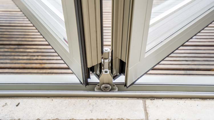  Bifold Door Track Full of Water