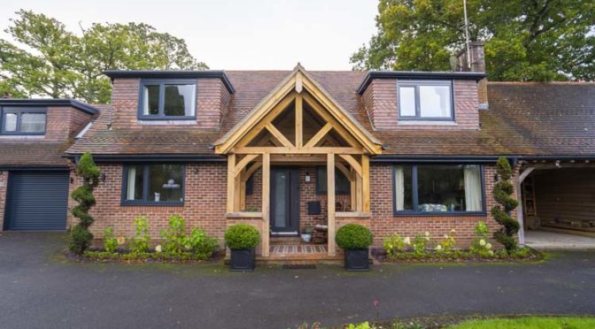 Aluminium Clad Timber Tilt and Turn Doors and Windows with Integrated Blinds, Romsey