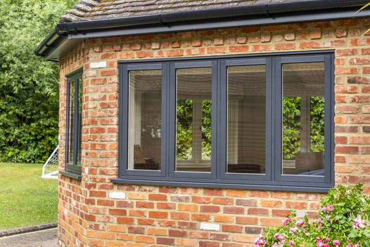 Anthracite Grey Flush Casement Windows Evolution Storm 2 Windsor 