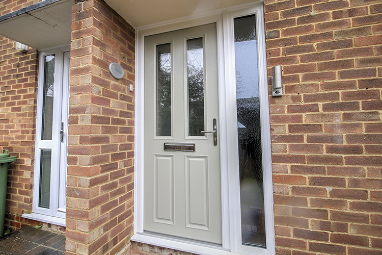 Apeer Composite Front Door in Pebble Grey, Binfield, Bracknell, Berkshire