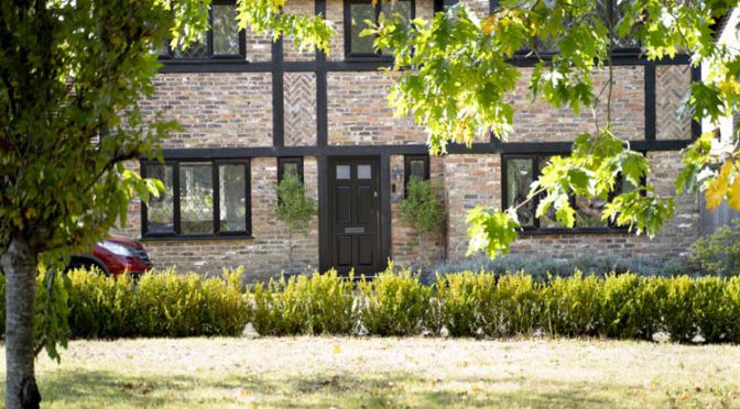 Black Georgian Front Door, Timber, Bracknell