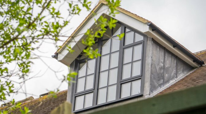 Black Steel Look Gable Window Enhances Loft Style Living, Oxford