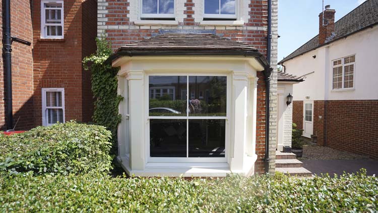 Box Sash Windows, Cream Timber, Caversham, Reading