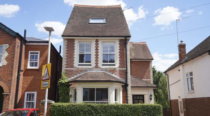 Box Sash Windows, Cream Timber, Caversham, Reading