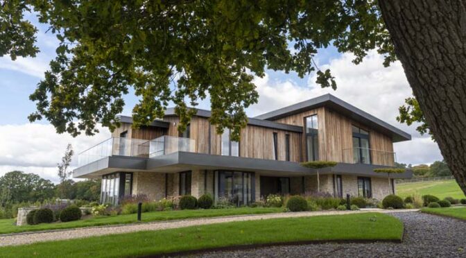 CERO II Slimline Sliding Doors, Contemporary Farmhouse, Sandhurst