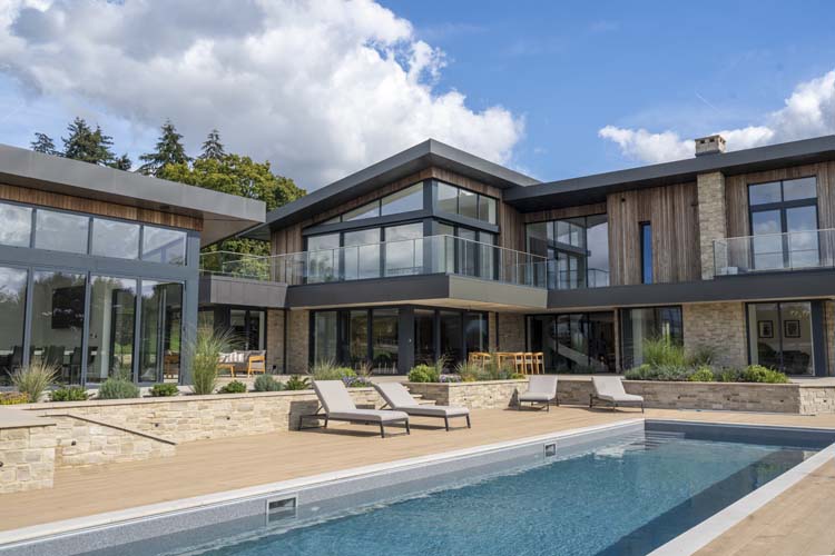 CERO II Slimline Sliding Doors, Contemporary Farmhouse, Sandhurst