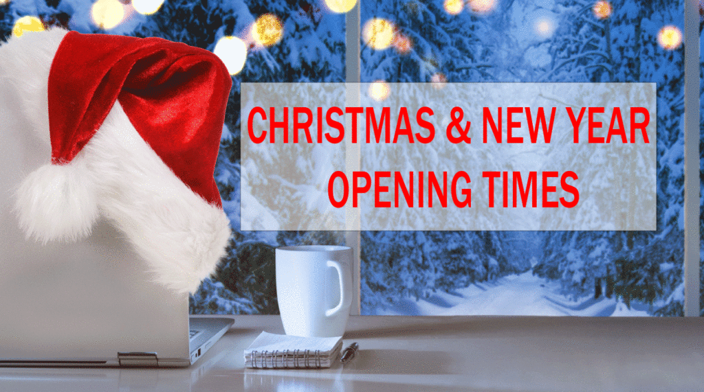 christmas and new year opening times
