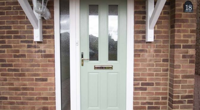 Chartwell Green Door - Apeer 70 Composite Front Door - Blackwater