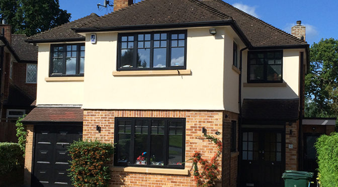 Contemporary Internorm KF200 Home Pure Aluminium Clad Tilt & Turn Windows, Uxbridge, London