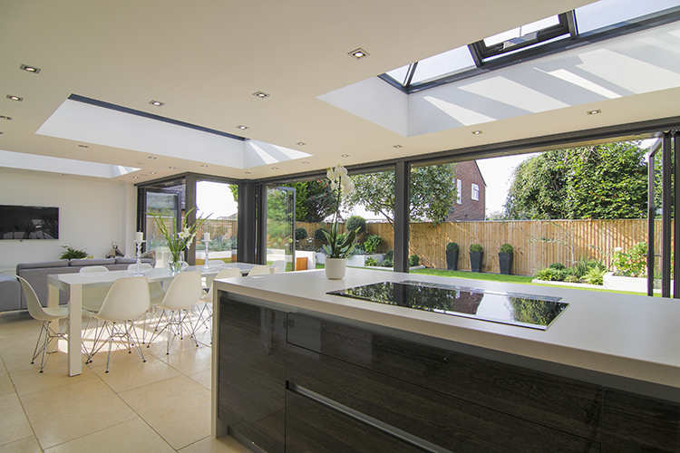 Contemporary Orangery with Solarlux Bi-Folding Doors, Twyford