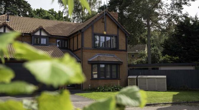 Dark Grey uPVC Flush Casement Windows Modernise Warfield Home