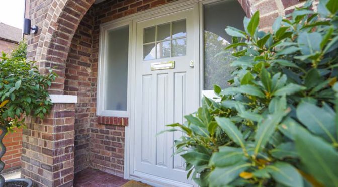 Edwardian Front Door – Agate Grey Timber- Staines