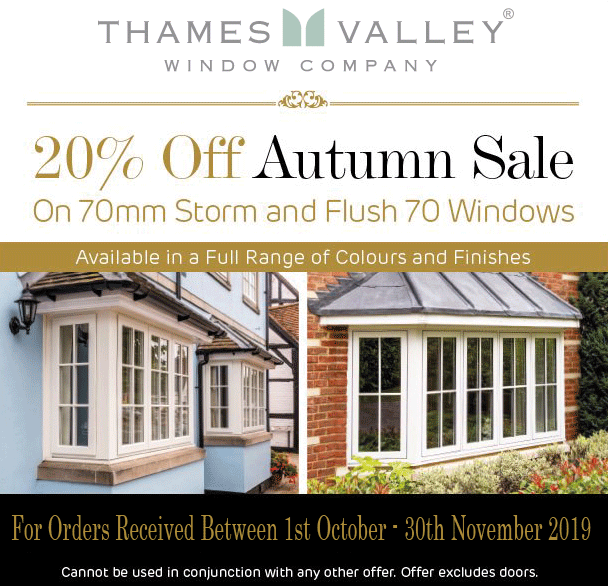 Autumn Sale - 20% off Evolution 70mm storm and flush 70 windows
