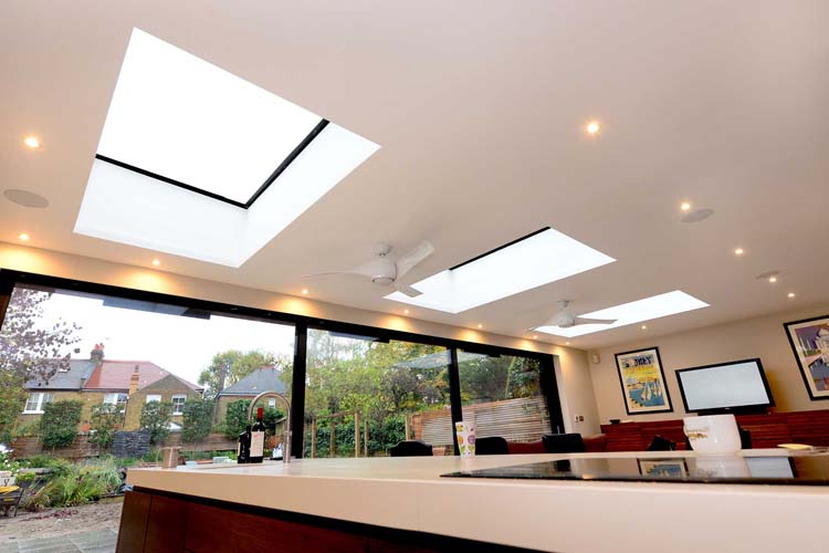 flat roof lights