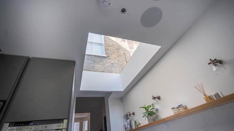 flatrooflight kitchen extension
