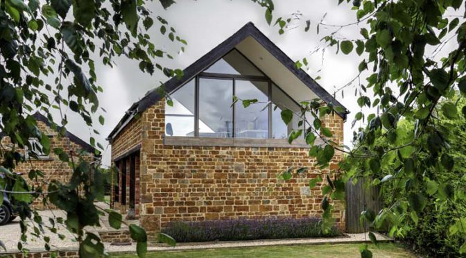 Gable End Windows and Sliding Glass Doors for Luxury Barn Holiday Home, Oxfordshire