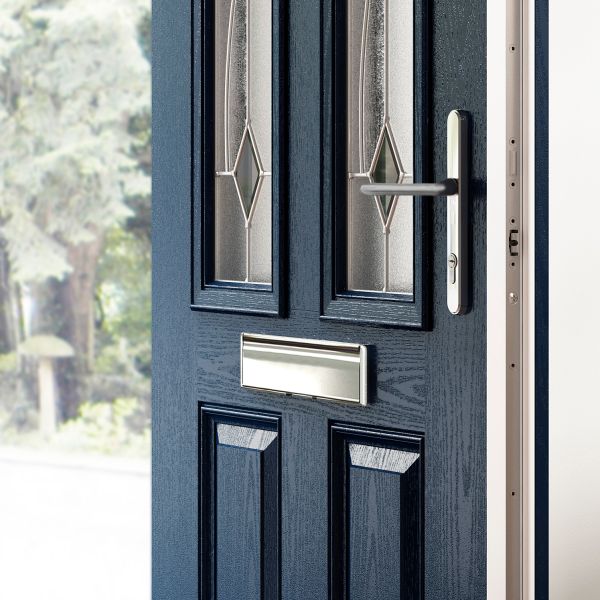 Halo 70 mm double rebated composite front door