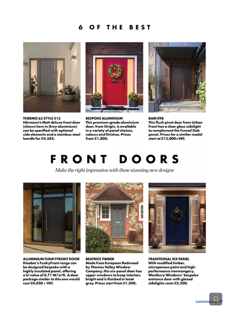 Modern Timber Entrance Doors