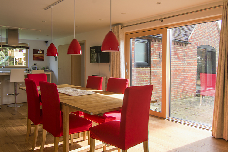 Internorm Home Pure Timber Aluminium HF200 Windows and HS330 Lift and Slide Doors, Blewbury, Oxfordshire