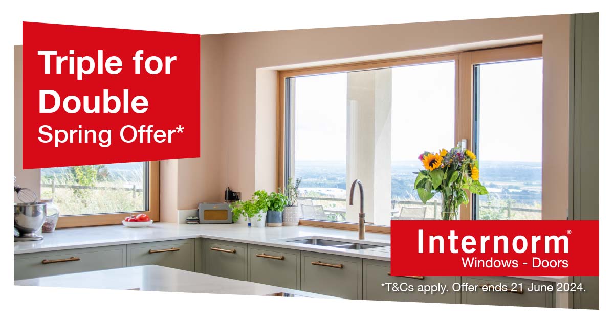 Internorm's 2024 Spring promotion! - Triple Glazing for the price of Double
