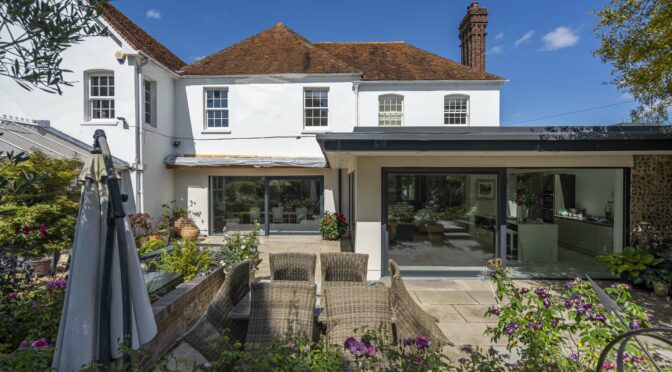 Large Sliding Doors for Modern Extension to Period Home, Oxfordshire