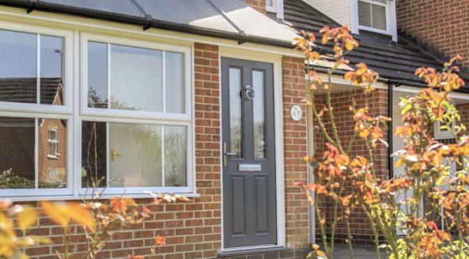 Apeer Slate Grey Front Door, Yateley, Hampshire