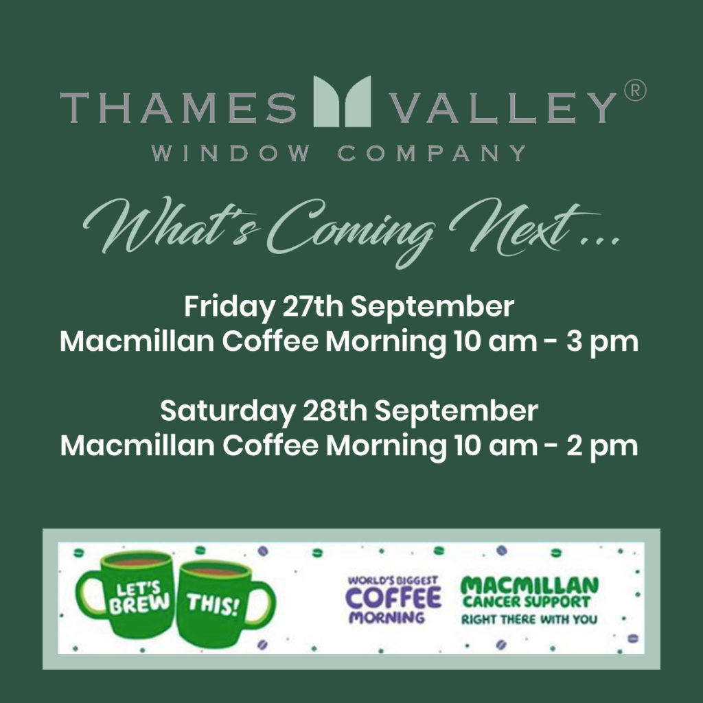 Macmillan Coffee Morning at Thames Valley Windows Showroom