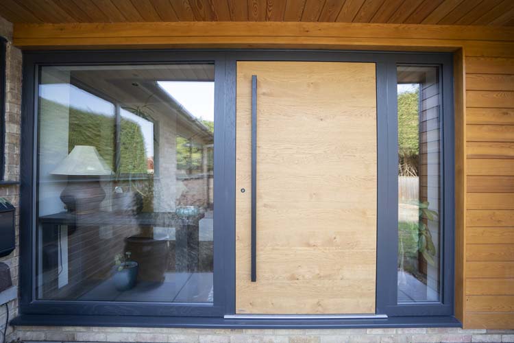 Premium White Oak Geometric Door