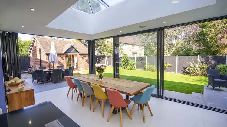 modern lean-to conservatory