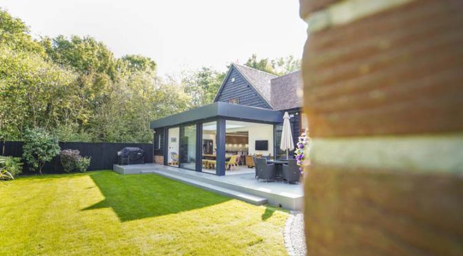 Orangery Kitchen Extension, Cero Sliding Doors, Reading