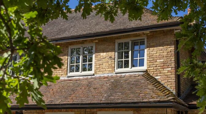 Pebble Grey Aluminium-Clad Windows Restore a Period Property in Chertsey