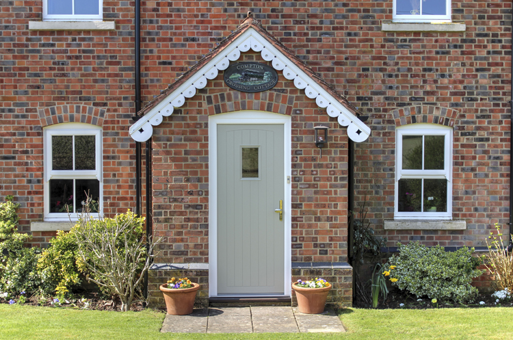 Pebble Grey Front Door, Newbury