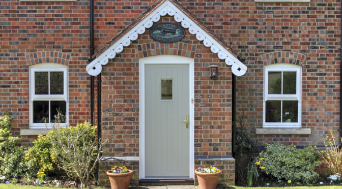 Pebble Grey Front Door, Newbury, Berkshire