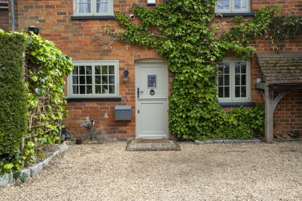 Pebble Grey Timber Stable Door for 1850’s Semi Detached Cottage, Reading, Berkshire