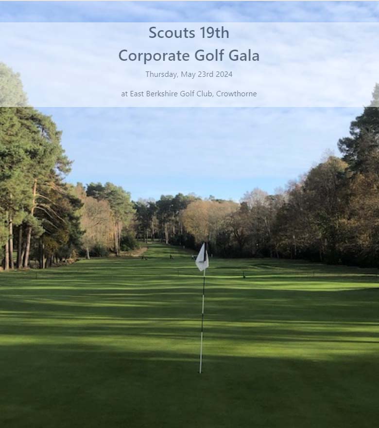 Principal Sponsor of the South Berkshire Scouts 19th Corporate Golf Gala 2024