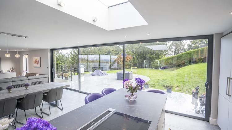 Slimline Aluminium Sliding Doors, Wargrave, Reading