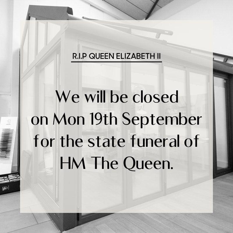 Thames Valley Windows Closed For The State Funeral, of Her Majesty The Queen