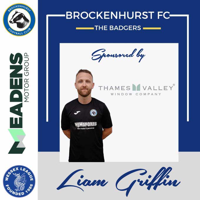 Thames Valley Windows Sponsor Brockenhurst Football Club Player