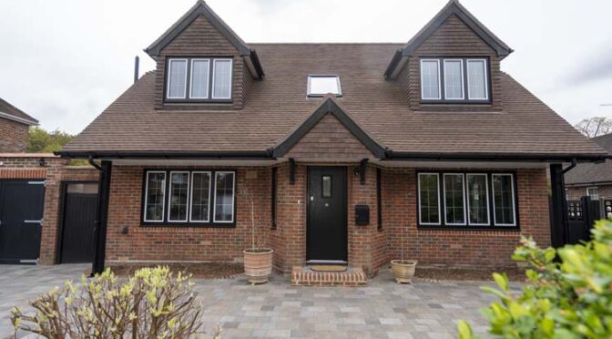 Georgian Windows in Horsell, near Woking in Surrey