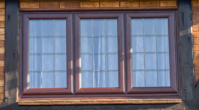 uPVC Double Glazed Windows, Rosewood Grain, Wokingham, Berkshire