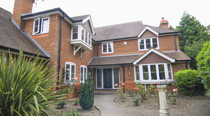 White Rustique uPVC Windows and Apeer Composite Front Door, Finchampstead, Wokingham, Berkshire