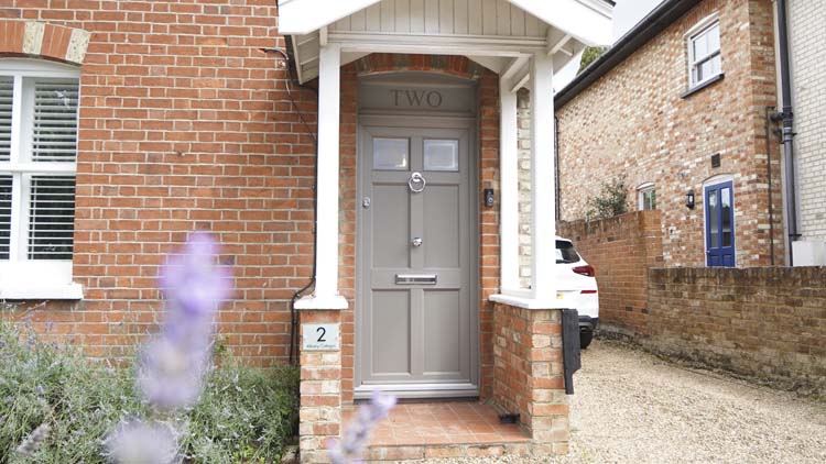 Victorian Front Door with Top Light for Period Home, Ascot