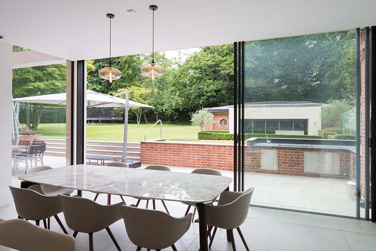 slimline aluminium sliding patio doors