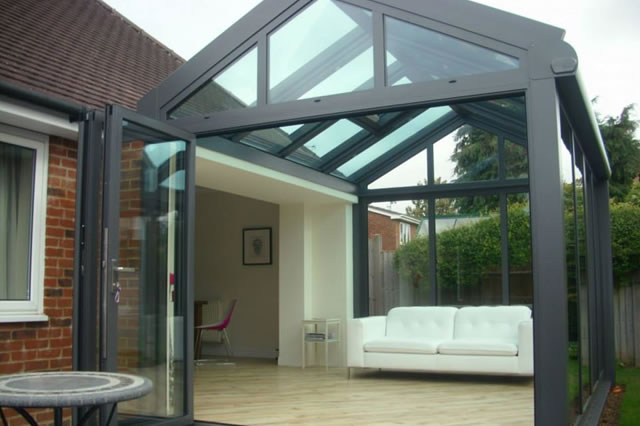 modern lean-to conservatory